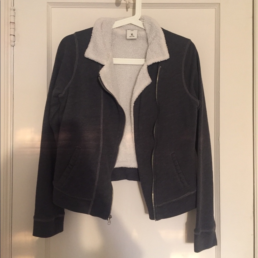 Abercrombie & Fitch Sherpa Lined Jacket